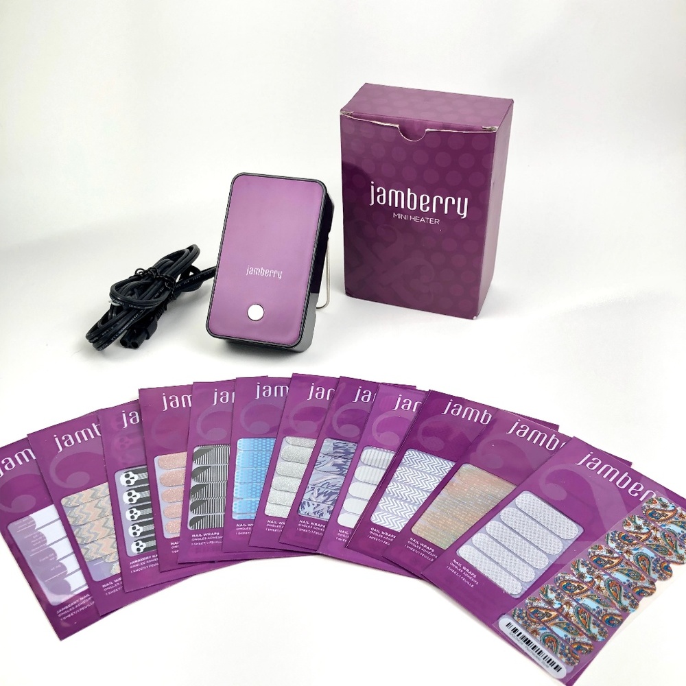 Jamberry Lot of Mini Heater + Nail Wraps